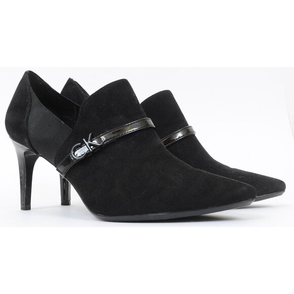 Calvin Klein Jaclyn Women's Size 10 Fabric Shootie Bootie Career Business Heels - Picture 2 of 8